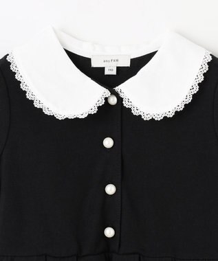 ANY KIDS 襟付き きちんと ワンピース ブラック