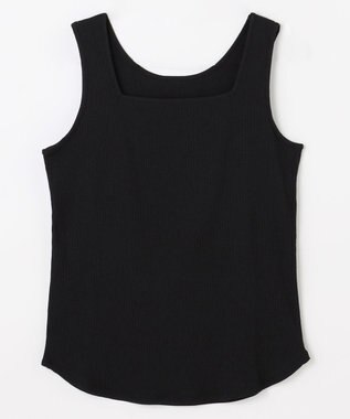 ANY L テレコタンクトップ ブラック