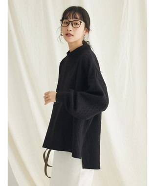 CRAFT STANDARD BOUTIQUE JQカットボリュームスリーブMOCプルオーバー1 Black