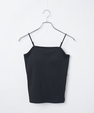 WEGO 【カップ付き/SMサイズ展開】なちゅ盛れカップインキャミ ブラック