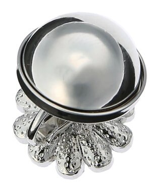 Green Parks ・ＨＡＬＦ　ＴＩＭＥ　リバーシブルフラワーイヤリング White