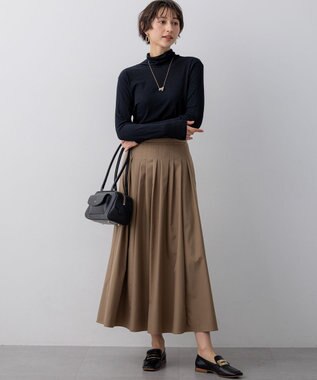 23区 【先行予約】シアーフライス レイヤード タートル カットソー ブラック系