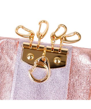 tsumori chisato CARRY 新マルチドット　キーケース 【キラキラでかわいい！本革のやわらかな風合い】 ピンク