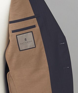 GOTAIRIKU 【御幸毛織】 WOOL×SOLOTEX ストレッチスーツ（平織/ネイビー） ネイビー系1