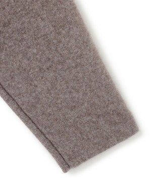 23区 【洗える】ラクーンブレンドダブルフェイス フーディー ニットカーディガン ブラウン系