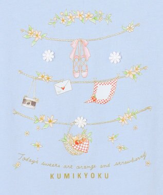 組曲 KIDS 【150-160㎝】 フルーティーブリーズTシャツ ブルー