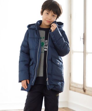 J.PRESS KIDS 【100-130cm】パッチワーク ブルプリント トレーナー ネイビー系
