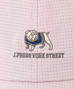 J.PRESS YORK STREET 【UNISEX】ブルドッグ刺繍キャップ ピンク系