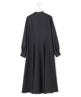 23区 L 【洗える】TWビエラ シャツワンピース ネイビー系