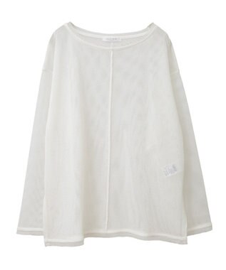 Green Parks メッシュカットプルオーバー White