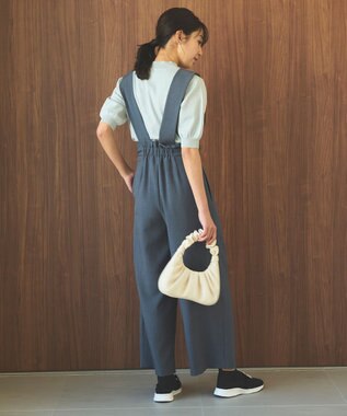 Feroux 【ONWARD CROSSET MAG掲載・2WAY】サイドストラップ パンツ ネイビー系