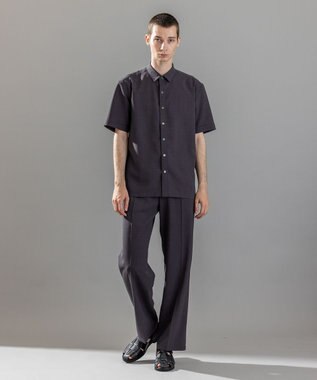 JOSEPH HOMME テクノボイルストレッチ ドロスト付きワイドストレートパンツ / HARRY CONVERTIBLE グレー系