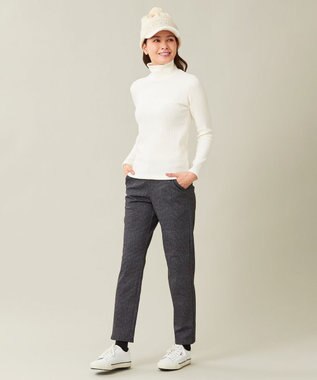 23区GOLF カラー豊富！【WOMEN】【吸湿発熱】グランサーモ モックネック カットソー ホワイト系