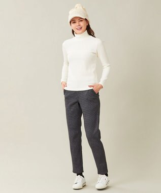 23区GOLF カラー豊富！【WOMEN】【吸湿発熱】グランサーモ モックネック カットソー ホワイト系