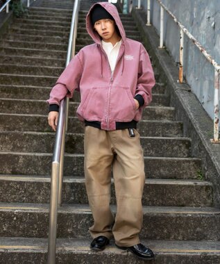 WEGO ワーカーズフードブルゾン ピンク