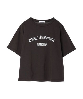 Green Parks キレイ目カレッジボックスＴシャツ Dark Gray