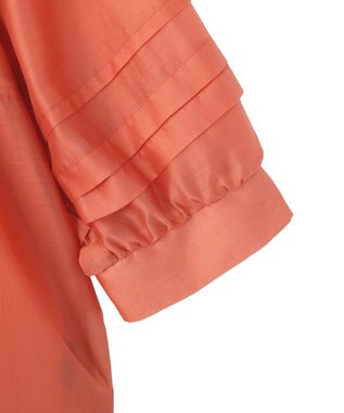 YECCA VECCA タックスリーブシアーシャツ Orange