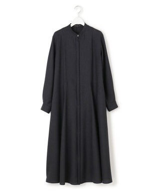 23区 L 【洗える】TWビエラ シャツワンピース ネイビー系