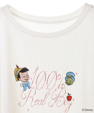 Green Parks ピノキオ／ラメロゴシアーＴシャツ White