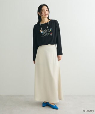 Green Parks ピノキオ／ラメロゴシアーＴシャツ Black