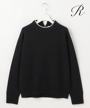 R(アール)】マイクロンメリノウール レース襟 ニット / 23区 S