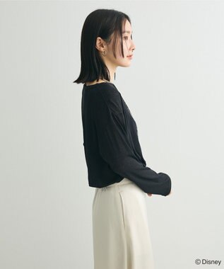 Green Parks ピノキオ／ラメロゴシアーＴシャツ Black