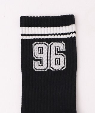 WEGO ナンバリングラインリブソックス ブラック