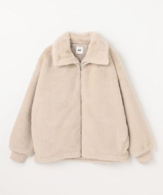 ANY ファーブルゾン ライトベージュ