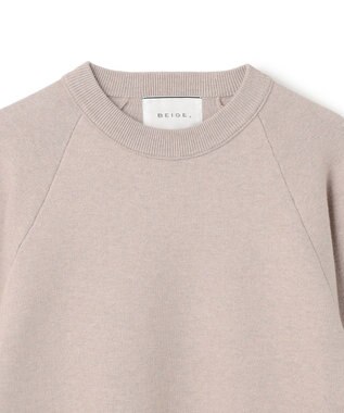 BEIGE， 【洗える】TAFT / コットンカシミヤスウェットニットトップス Taupe