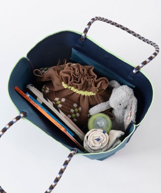 TRICOTE 【軽くて丈夫】バンピーリンクトートバッグ 38GREENBLUE