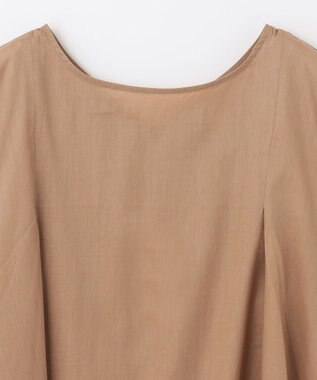 ANY 【洗濯機可能】シルキーソフトブラウス キャメル