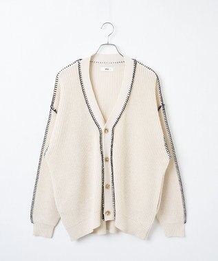 WEGO ハンドステッチカーディガン ホワイト
