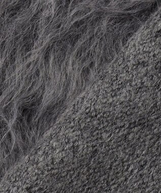 UNFILO MENS 【男女兼用】シャギー クルーネックニット チャコール