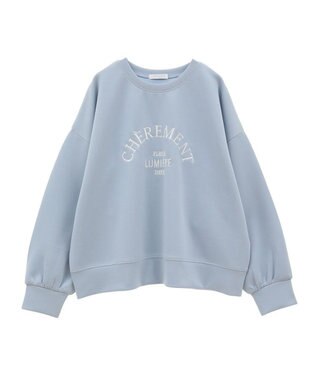 Green Parks ロゴ刺繍ダンボールプルオーバー Sax