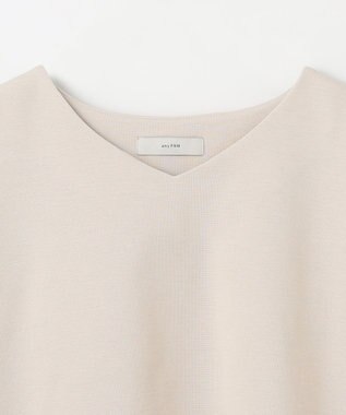 ANY ドライポンチVネックプルオーバー ベージュ
