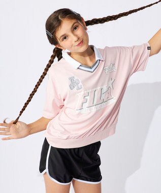 OP／FILA 【FILA】襟付きTシャツ付き３点セット水着 ピンク