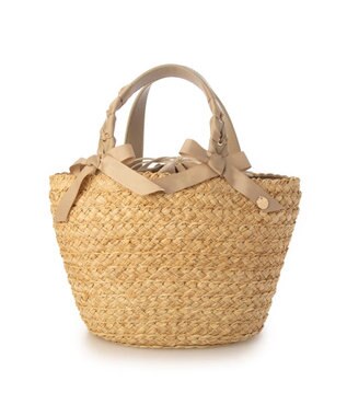 UNBILLION カシュカシュ cachecache / リボンハンドルラフィアブレードトート