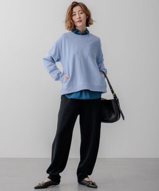 23区 L 【WEB&一部店舗限定カラーあり/Oggi2月号掲載】カラー スウェット アクアマリン(3月)