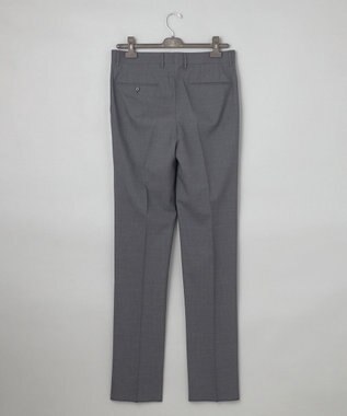 GOTAIRIKU ロングセラー【洗える/折り目加工/シワになりにくい/ウエストアジャスター】ウォッシャブル サマーウール100％パンツ_定番色(ノータック)25年モデル ライトグレー系