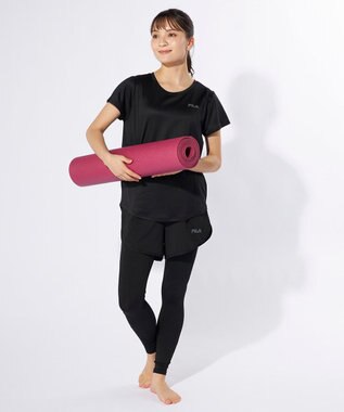 OP／FILA 【FILA】コンプレッションウェア上下２点セット ダークミント