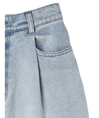 earth music&ecology タックルーズデニムパンツ Light Indigo