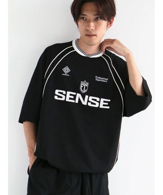 CRAFT STANDARD BOUTIQUE 接触冷感/UVカット/イージーケア/ストレッチ/ゲームシャツ-B Black