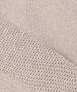 BEIGE， 【洗える】TAFT / コットンカシミヤスウェットニットトップス Taupe