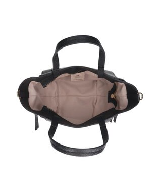 INTER-CHAUSSURES 【LORISTELLA】レザーミニトートバッグ ブラック