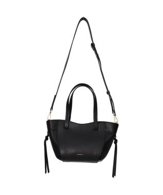 INTER-CHAUSSURES 【LORISTELLA】レザーミニトートバッグ ブラック