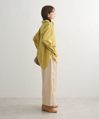 Green Parks つやサテンパンツ Light Beige