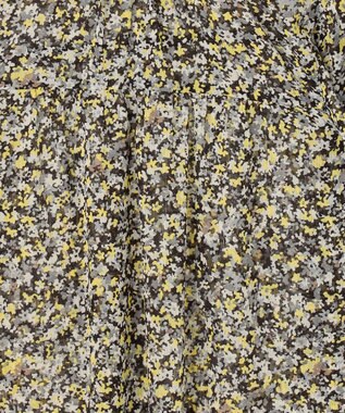 組曲 【先行予約】インプレッションフラワープリント フリルブラウス イエローフラワー系