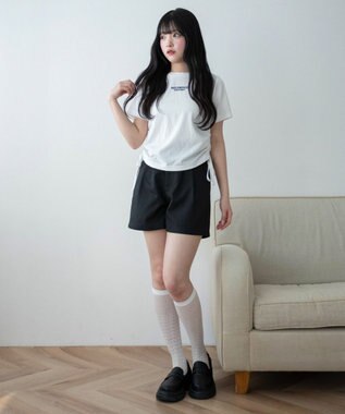 WEGO タックショートパンツ ブラック