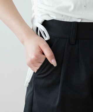 WEGO タックショートパンツ ブラック