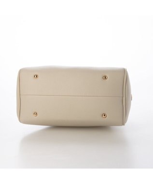 UNBILLION カシュカシュ cachechche / シボフェイクレザー2wayボストンバッグ アイボリー